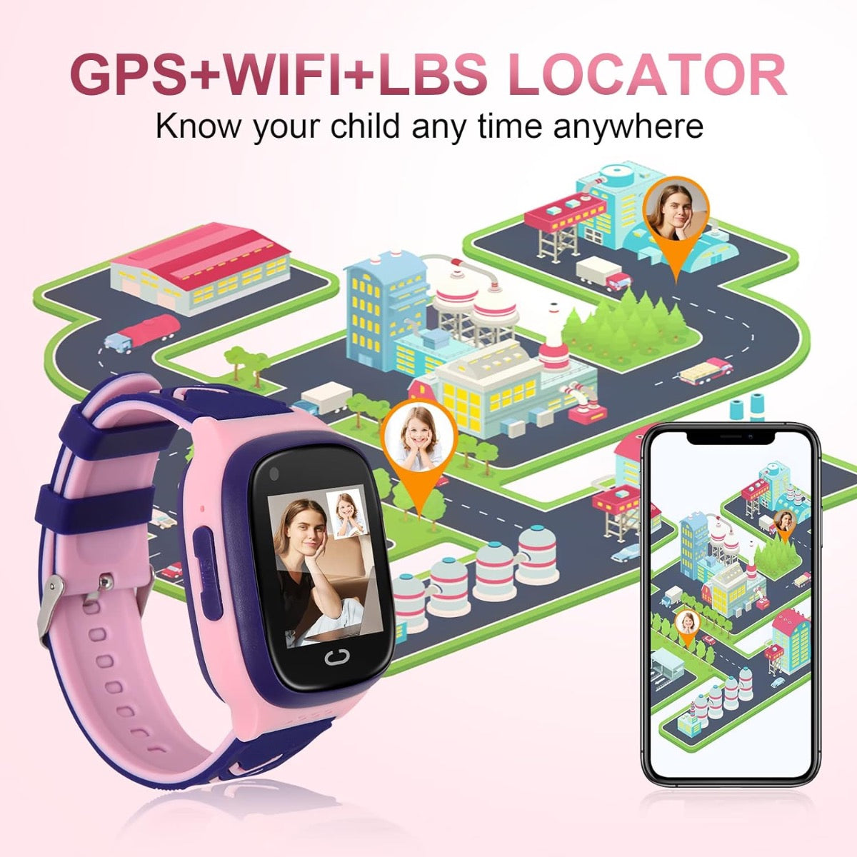 4G Kids Smart Watch ULTRA - AGPS, Video Call, SOS, Games *New Model*