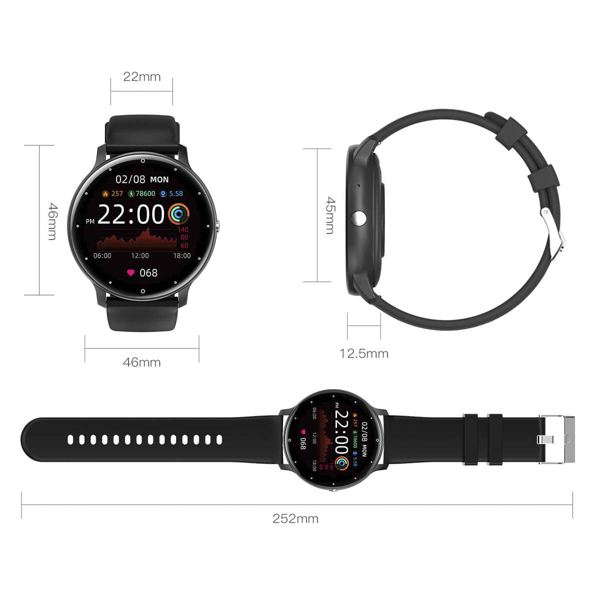 Halo® Smart Watch Pro - Advanced Health Tracking – iOS & Android Compatible