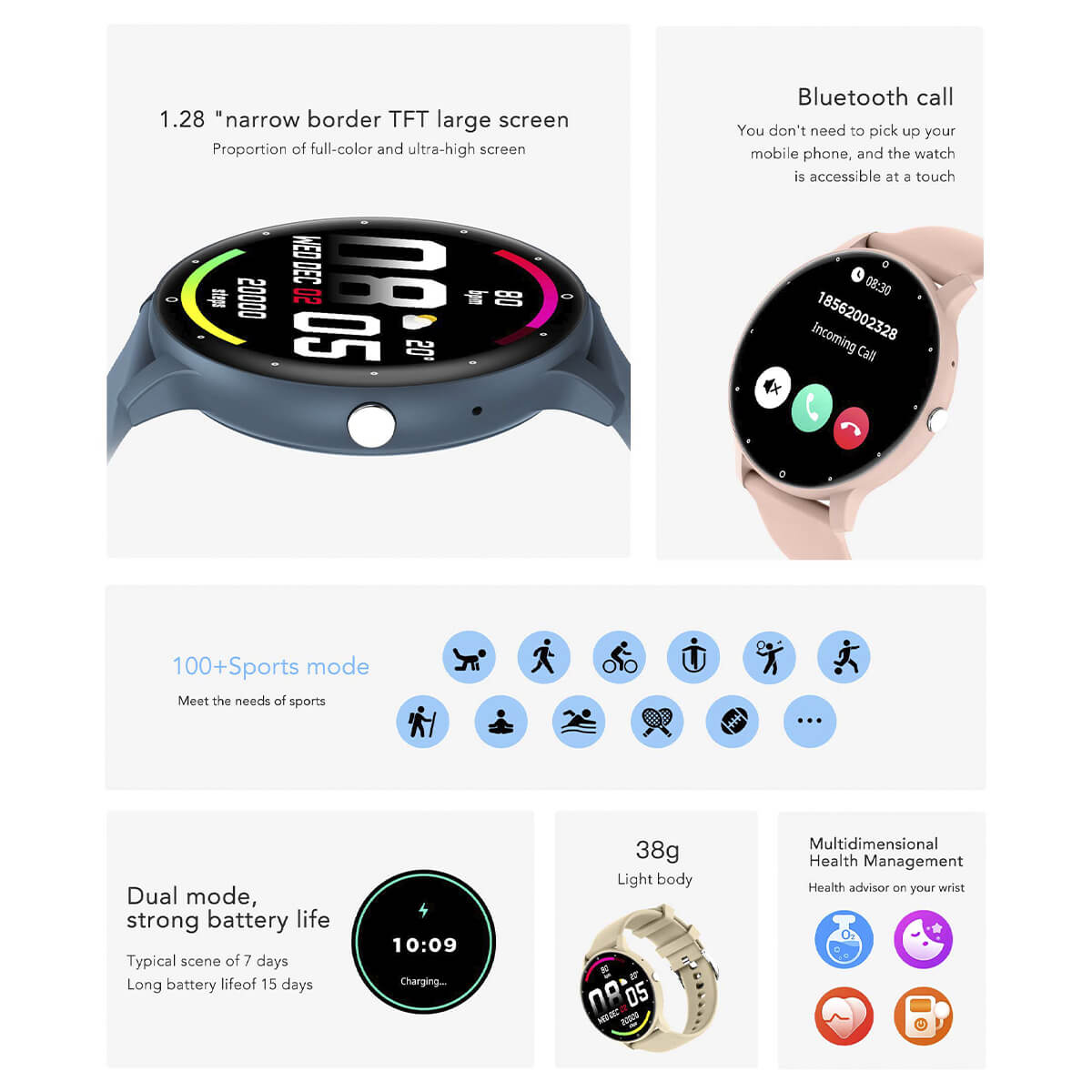 Halo® Smart Watch Pro - Advanced Health Tracking – iOS & Android Compatible