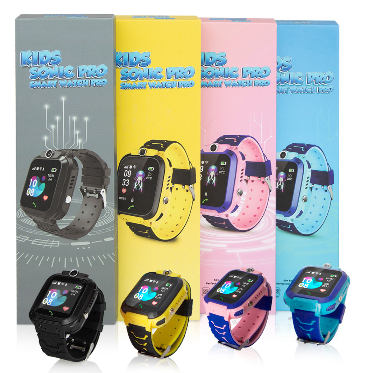 Kids watch top with gps